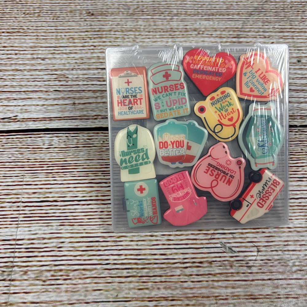 12pc Nurse Refrigerator Magnets Set Funny Healthcare Medical Gifts X004I10PCB